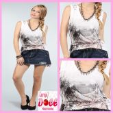 5051-Regata com Aplique de Tachas