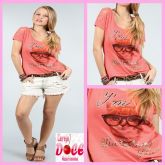 5045-Blusa de Manga Estampa Gato