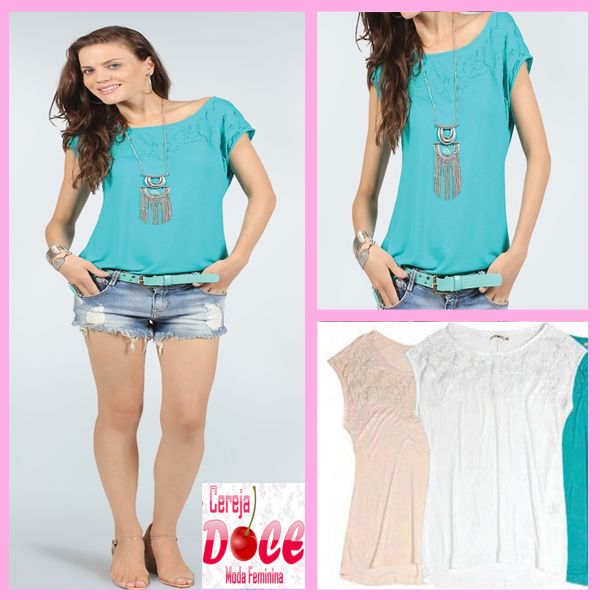 5078-Blusa com corte Bordado